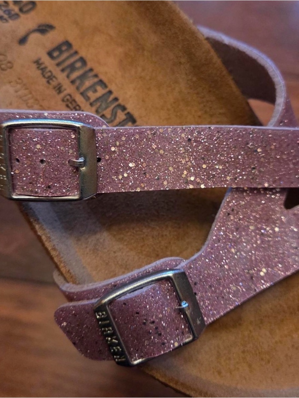 NWT Birkenstock Yao Balance Women’s Cosmic Sparkle Lavender Sandal 40/US9 - Picture 4 of 6
